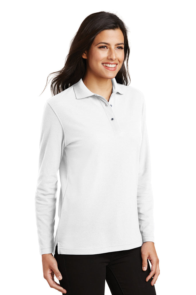 Port Authority Ladies Polo Shirt Sport Silk Touch 3/4 Sleeve