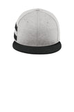 New Era ® Shadow Heather Striped Flat Bill Snapback Cap NE408